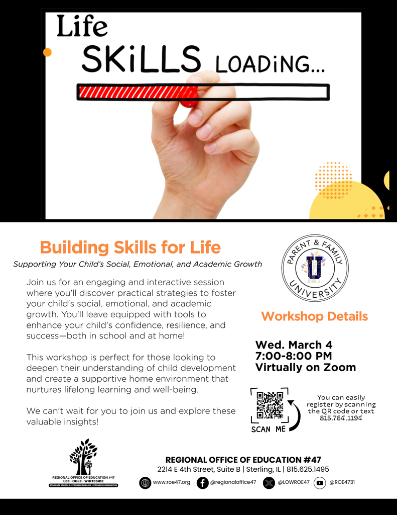 Building Skills for Life flyer 
