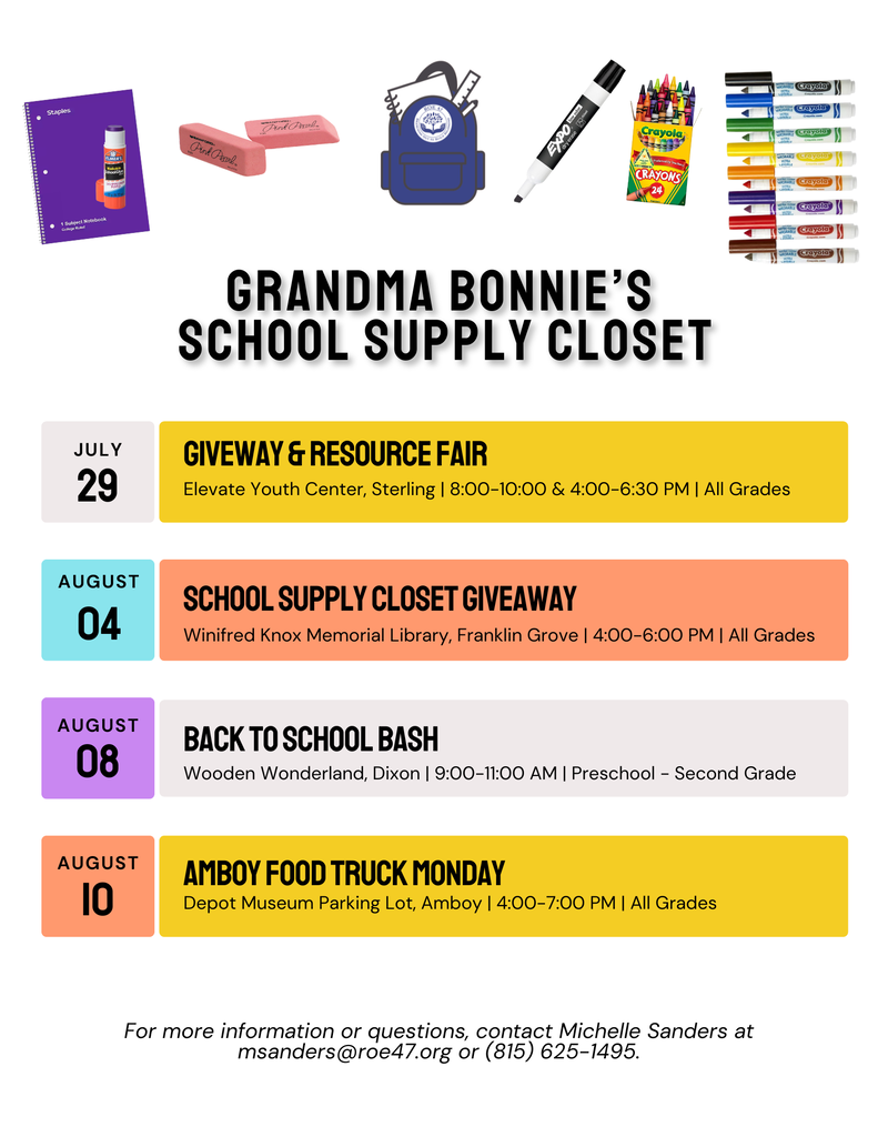 Grandma Bonnie's School Supply Closet 