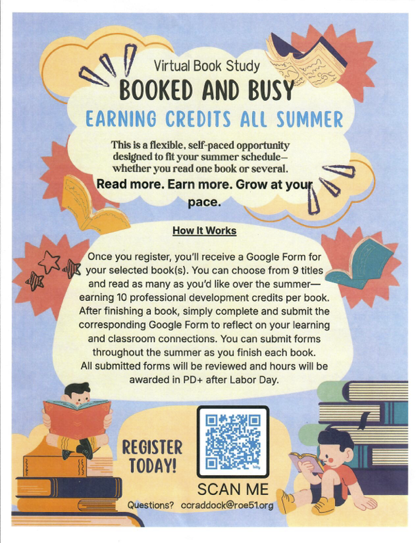 Summer Professional Development opportunity