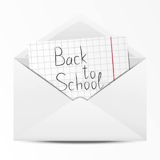 Back to school letter