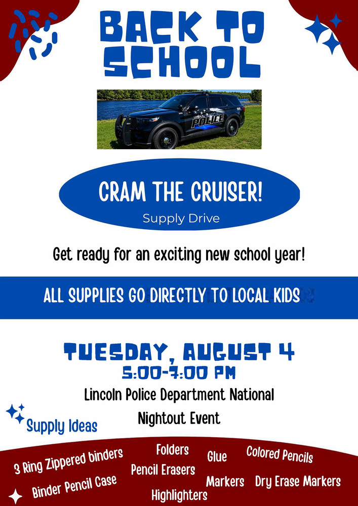 Back to School Cram the Cruiser Flyer