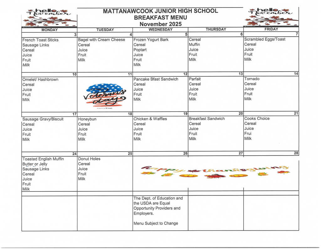 November Breakfast 2025