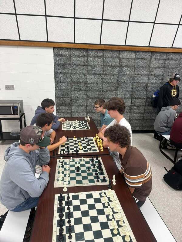 Chess club students