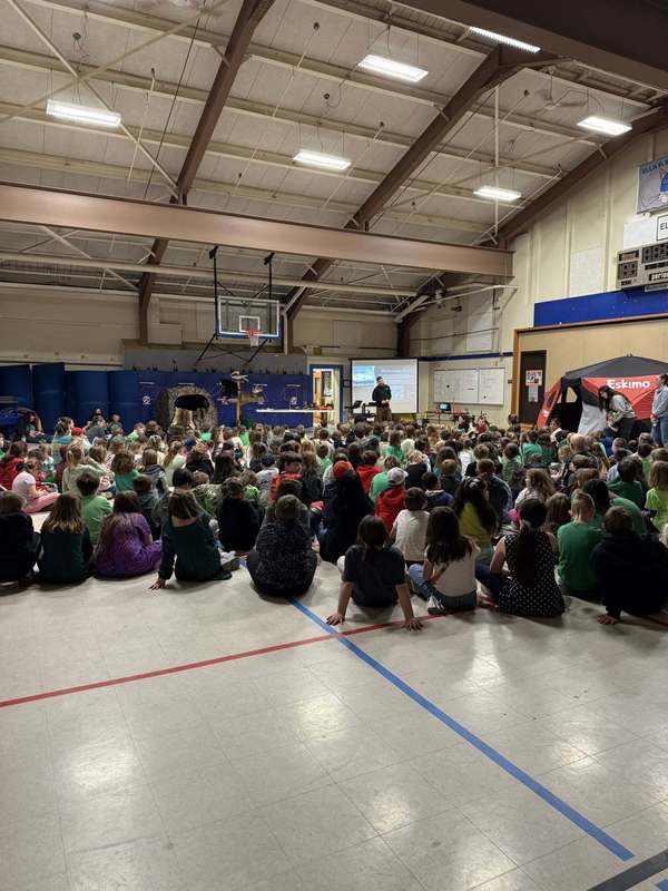 Picture of Students watching presentation