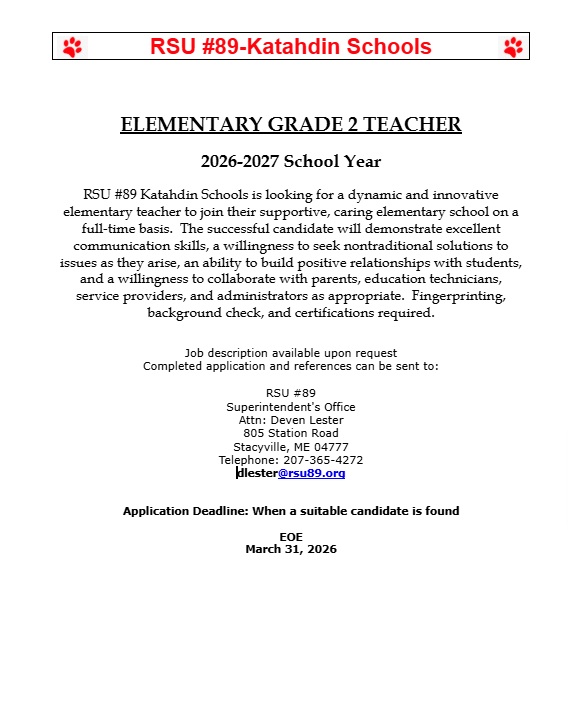 Elementary Grade 2 Teacher