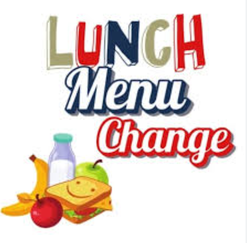 lunch menu change