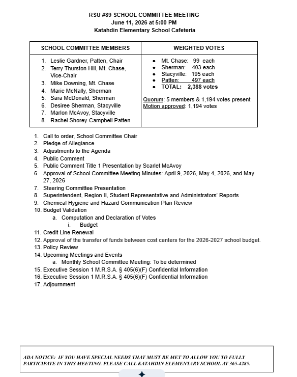 Agenda 6.11.26