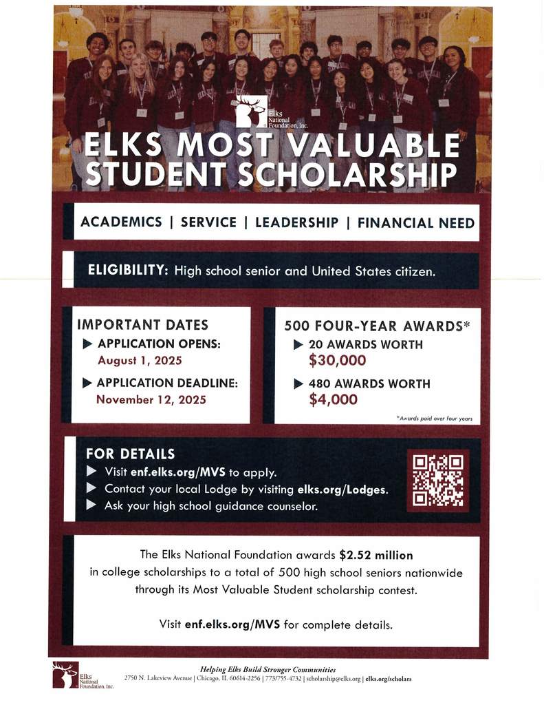 Most Valuable Student Flyer