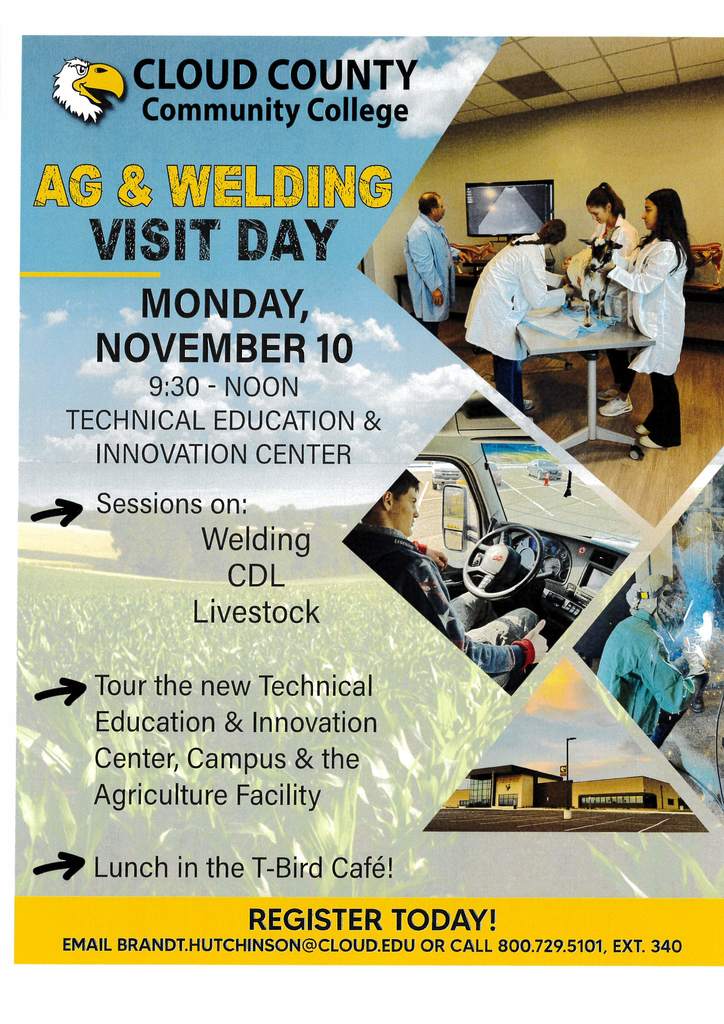Cloud Ag & Welding Day flyer