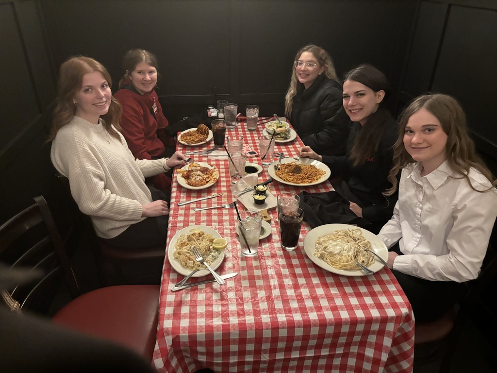 Treating ourselves to an Italian lunch. 