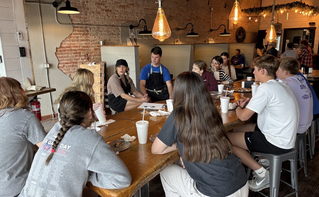 Domonik and Chase sharing about the business.  