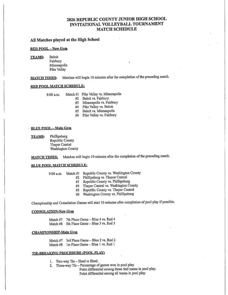schedule