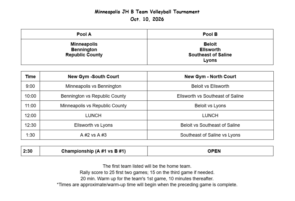 Schedule