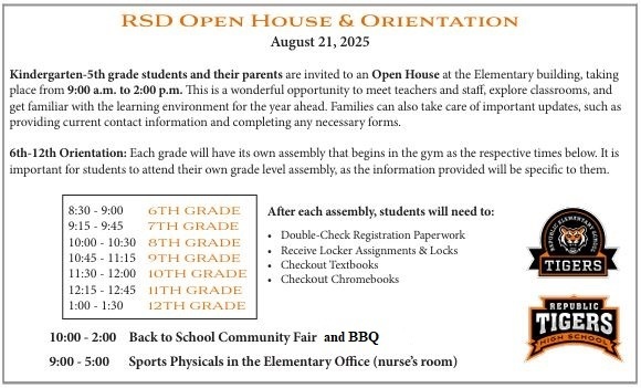 RSD Open House & Orientation 