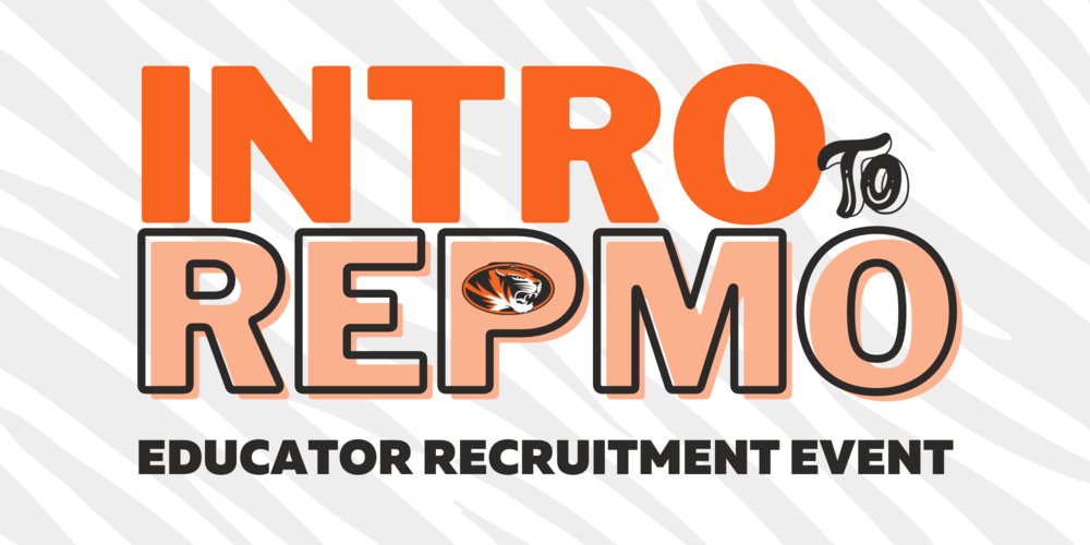 Tiger stripe background, lettering that says, "INTRO TO REPMO"