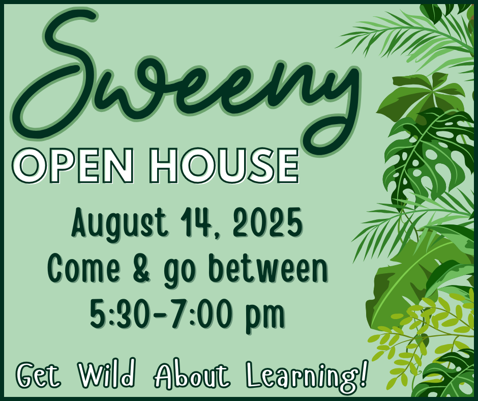 open house is on August 14th from 5:30-7:00 pm