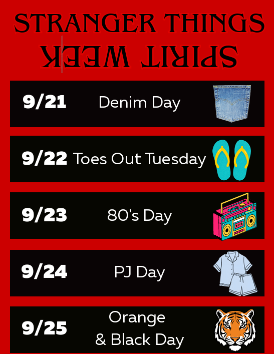Spirit Day Information