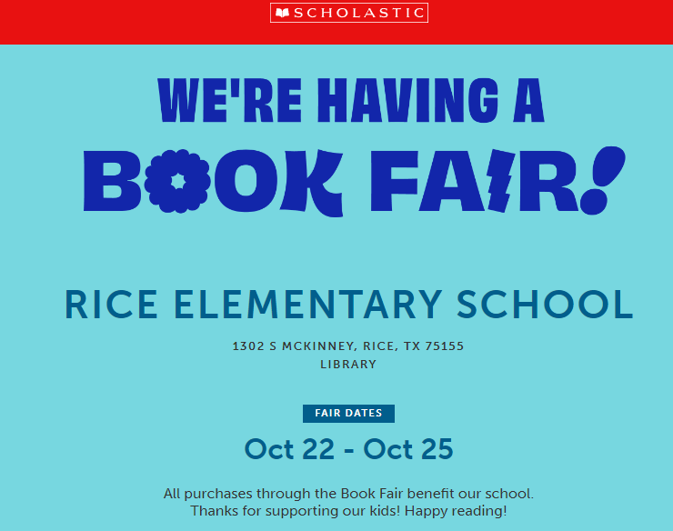 Book fair flyer