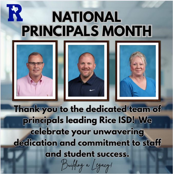 National Principals Month flyer
