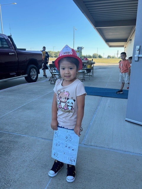 Firemen at the elementary school