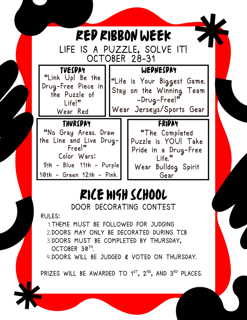 Red ribbon flyer HS