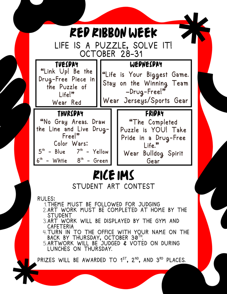 Red ribbon flyer IMS