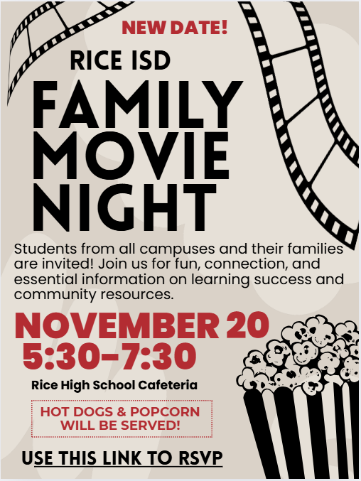 Family Movie Night new date