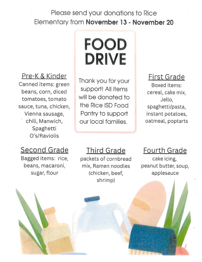 Food drive flyer English