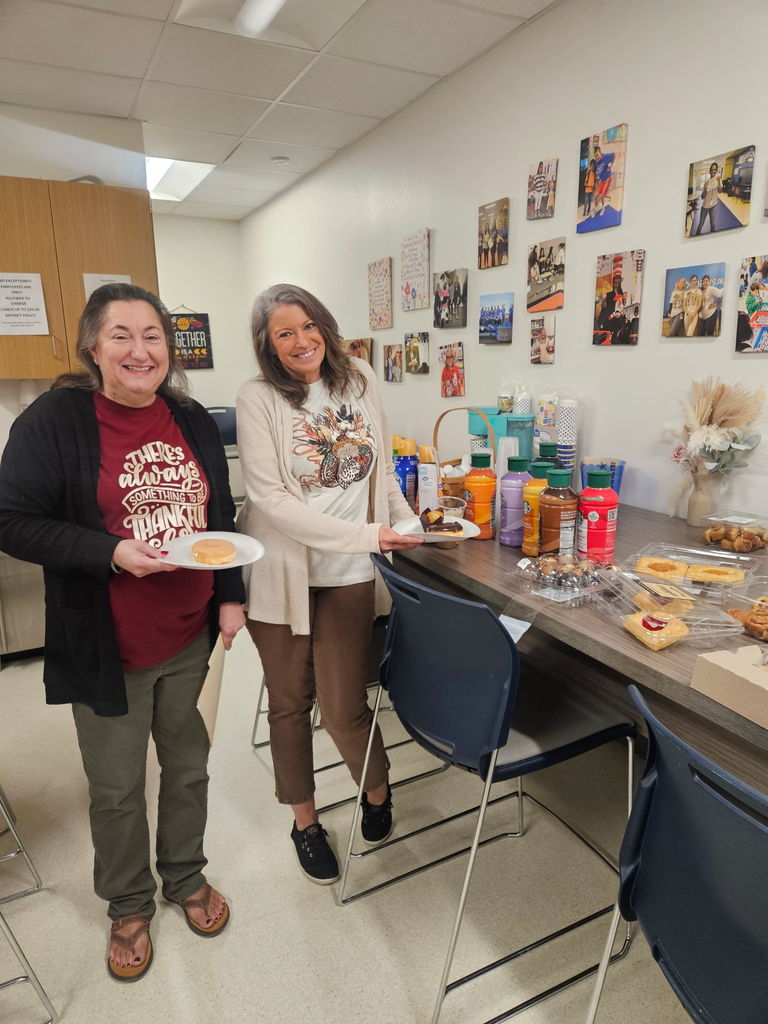 Rice PTO brought breakfast to the Elementary school