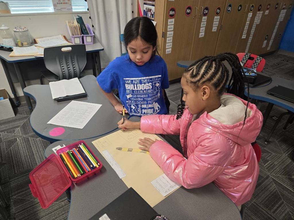 3rd graders learning about maps