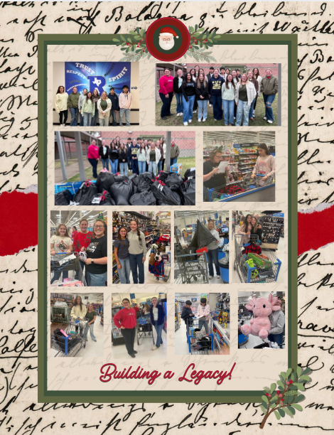 Students shopping for angel tree