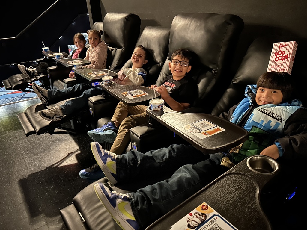 2nd graders on a field trip to the movie
