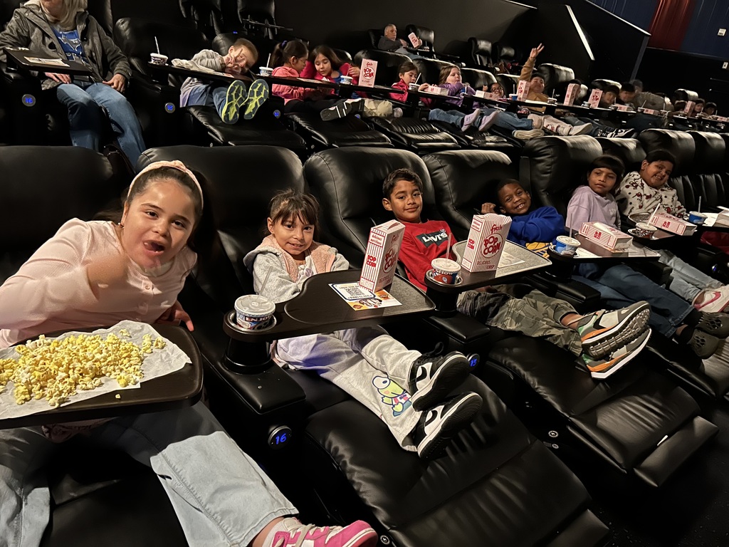2nd graders on a field trip to the movie