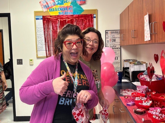 IMS teachers with treats