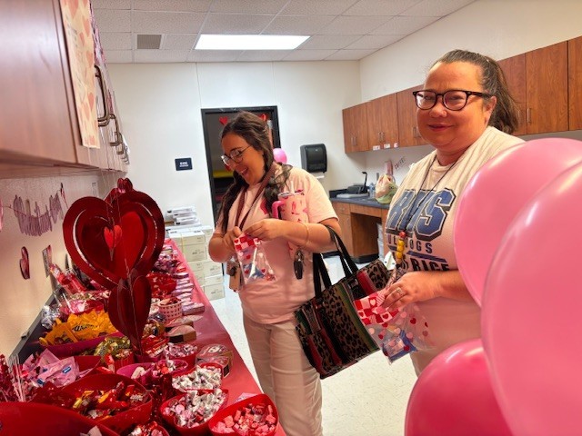 IMS teachers with treats