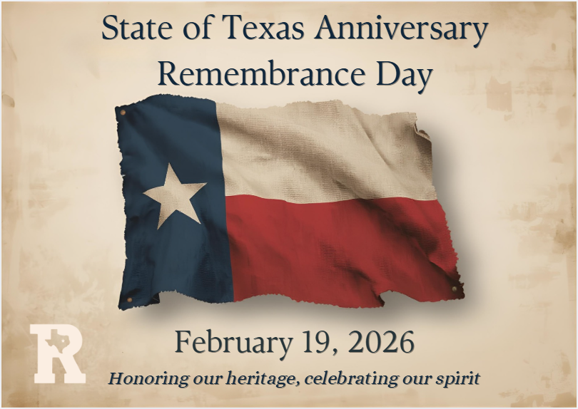 State of Texas Remembrance Day flyer