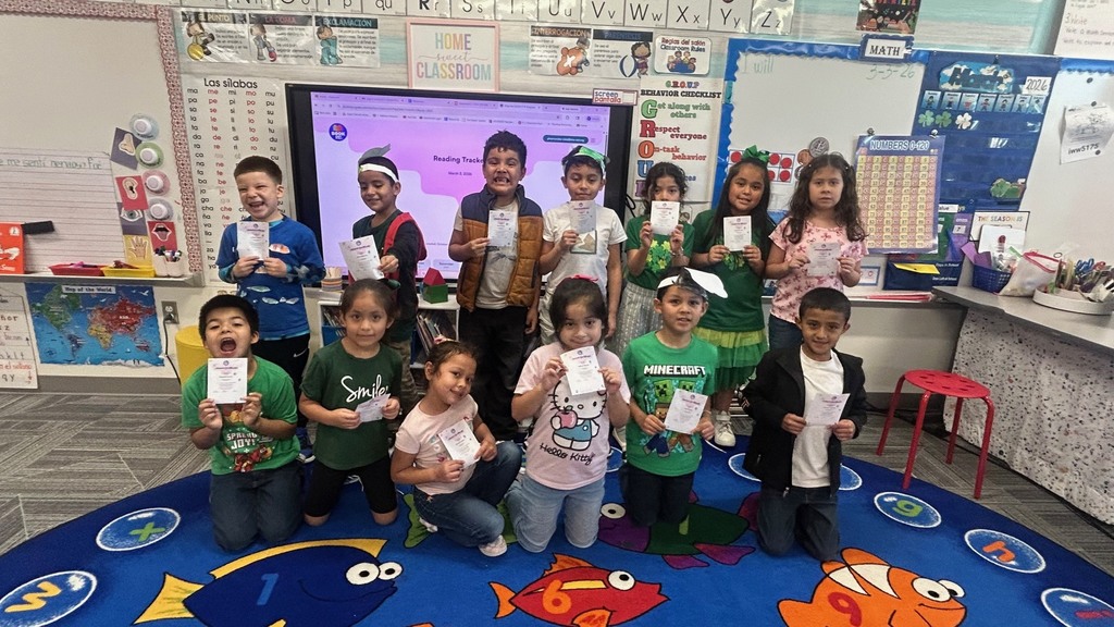 Mrs. Hernandez's class readers at the Elementary school