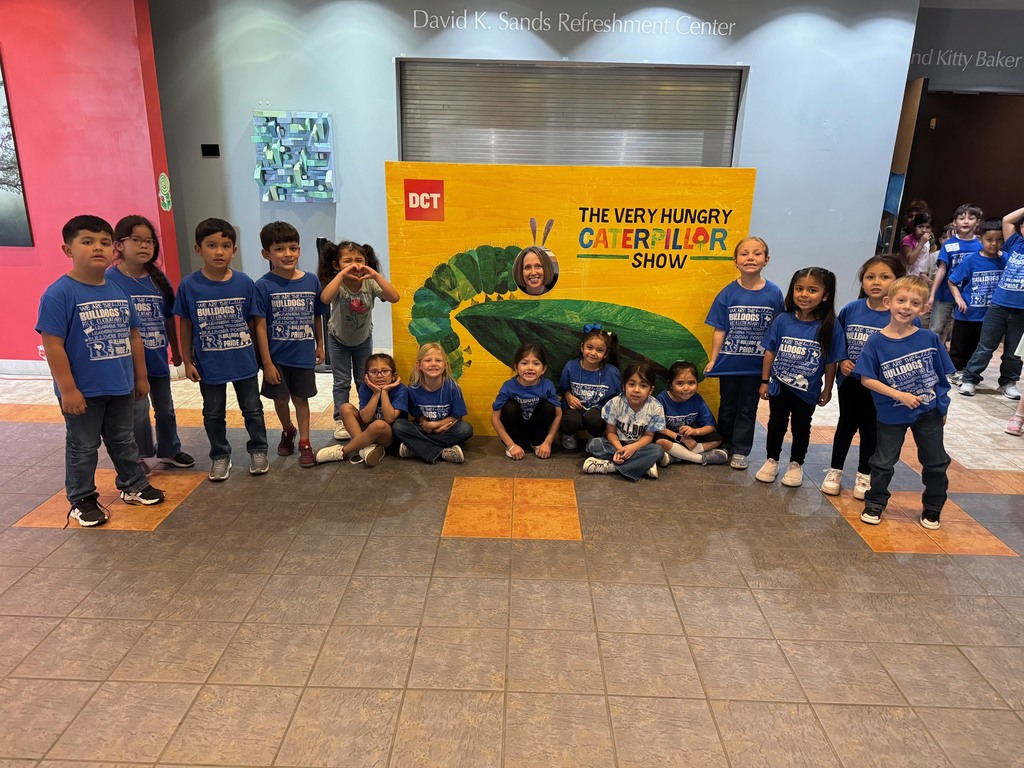 Kindergarten students watching a play