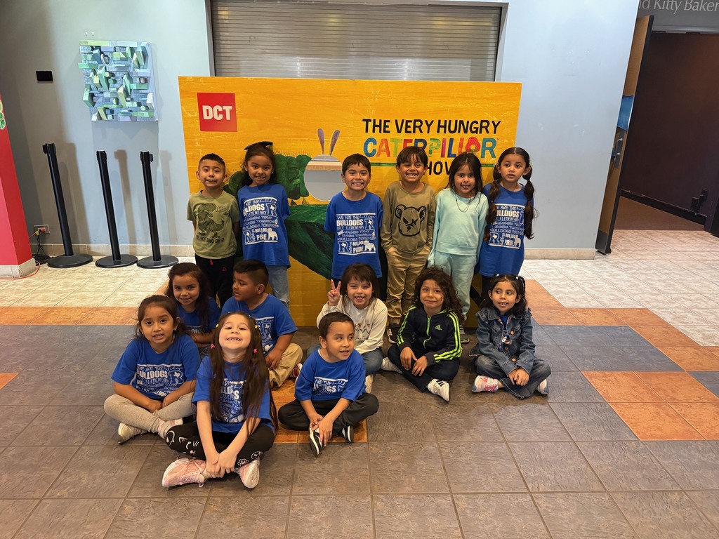 Kindergarten students watching a play
