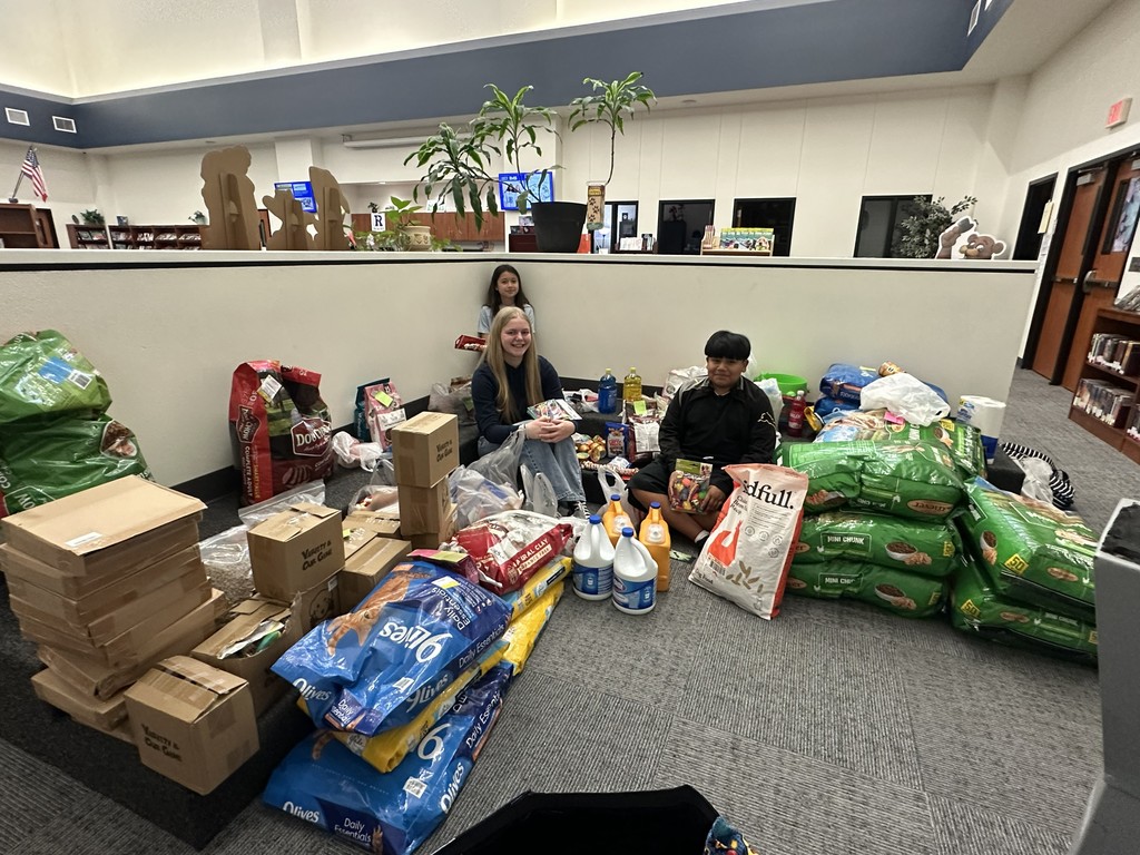 6th graders donated to the animal shelter