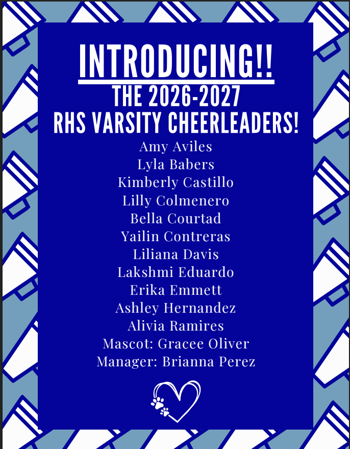 RHS Varsity Cheerleader roster