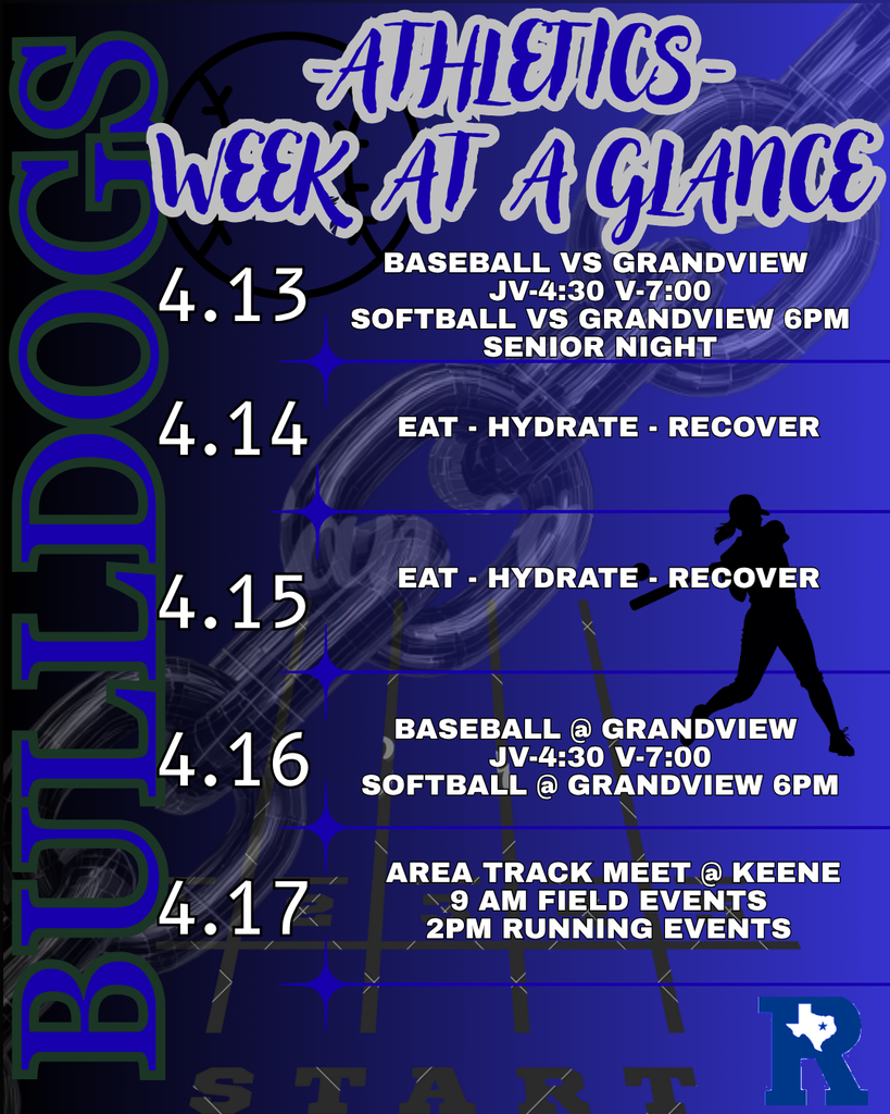 athletics WAG 4/13-4/17