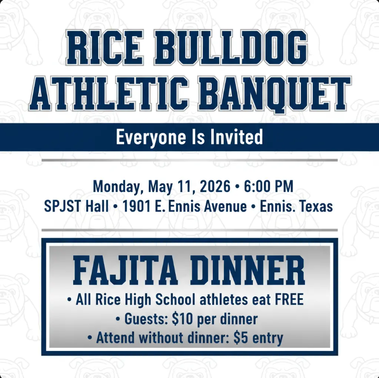 Athletic banquet flyer