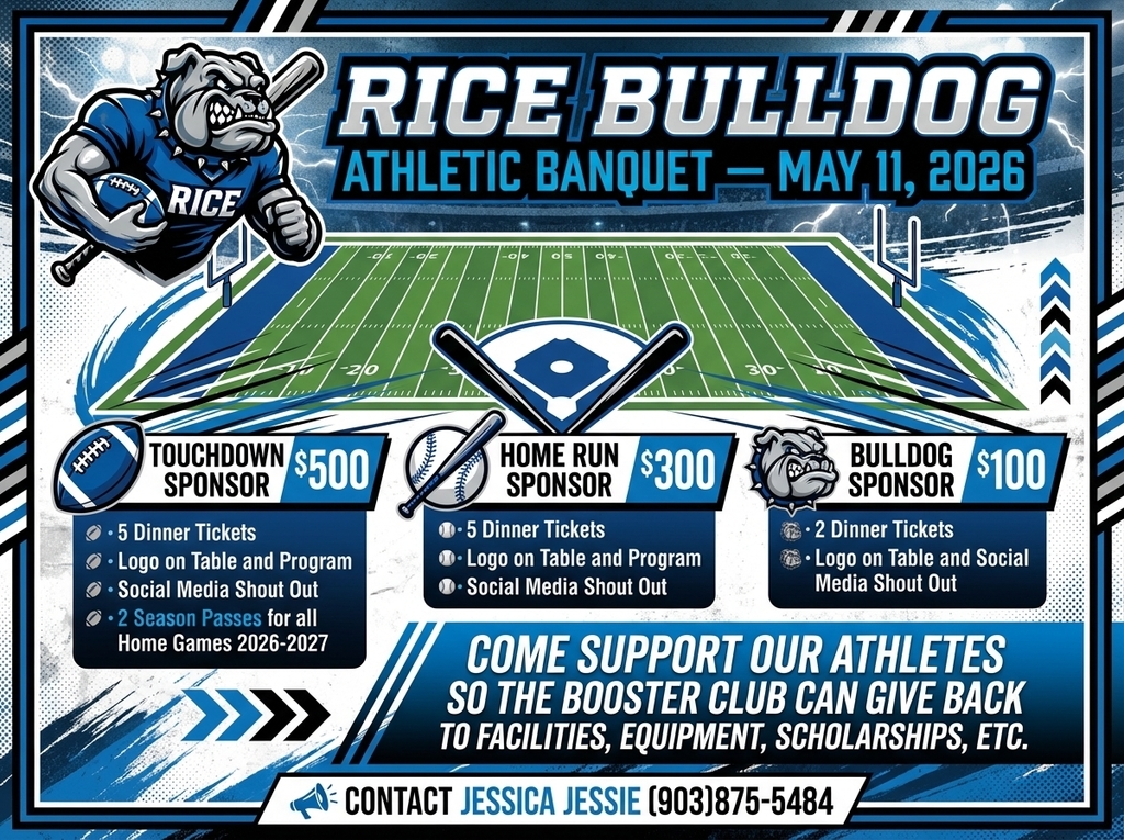 Athletic banquet sponsor flyer