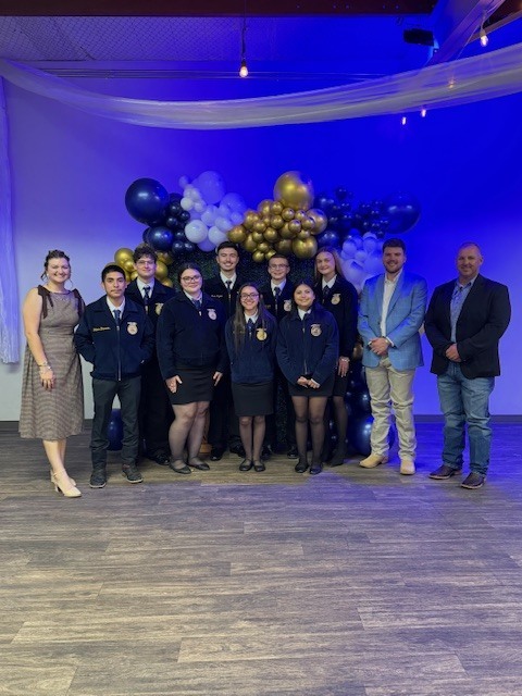 Newly inducted FFA officers