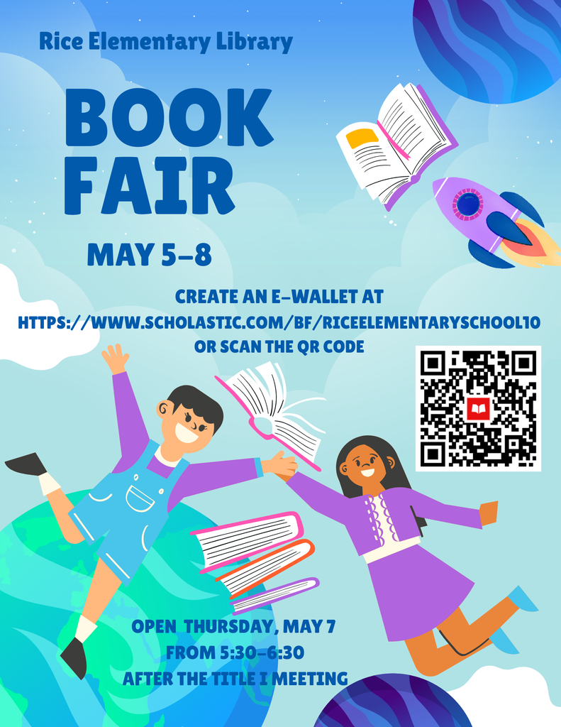 Elementary Book fair flyer