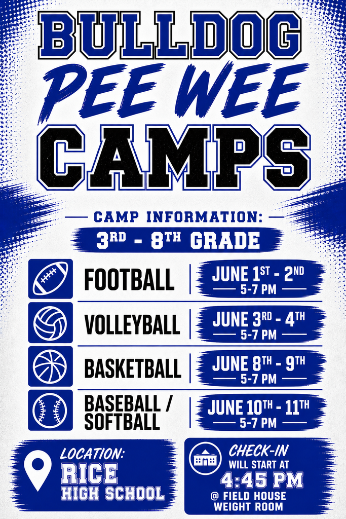 Pee wee camp flyers