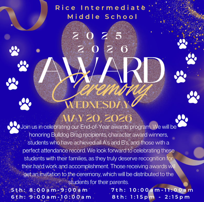 end of year awards flyer