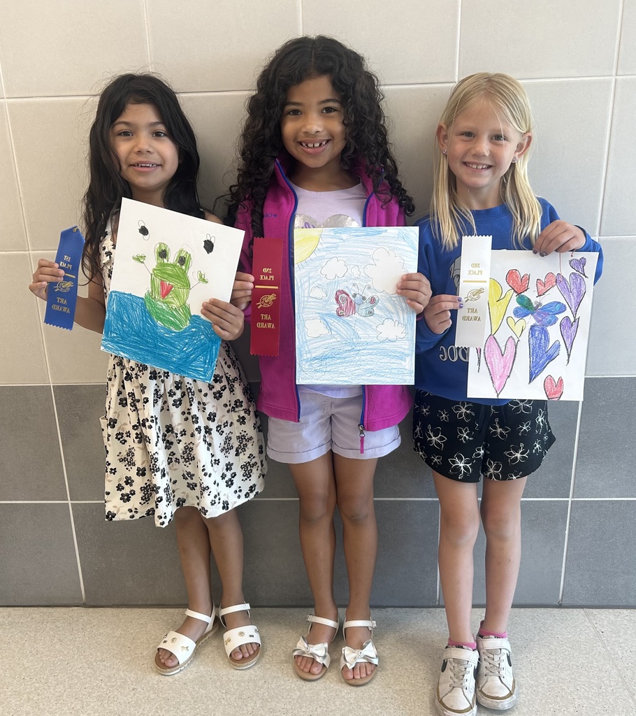 Pre-K art show winners