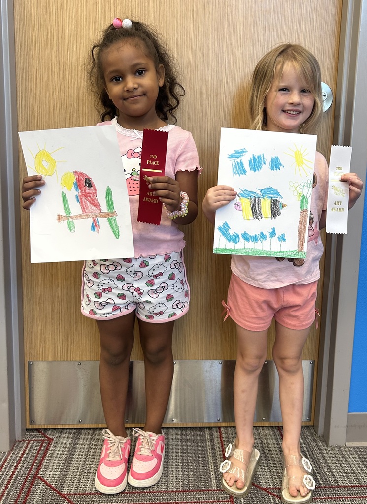 Pre-K art show winners